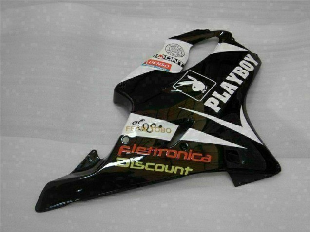 Carenagem Moto CBR 600 F4i 01-03 - Amarelo Prata Preto Playboy Carenagem Moto CBR 600 F4i 01-03 - Amarelo Prata Preto Playboy
