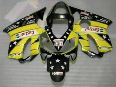 Carenagem Moto CBR 600 F4i 01-03 - Amarelo Preto Castrol Cycle World