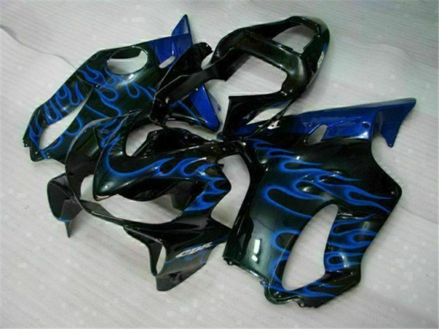 Carenagem Moto CBR 600 F4i 01-03 - Azul Chamas Carenagem Moto CBR 600 F4i 01-03 - Azul Chamas