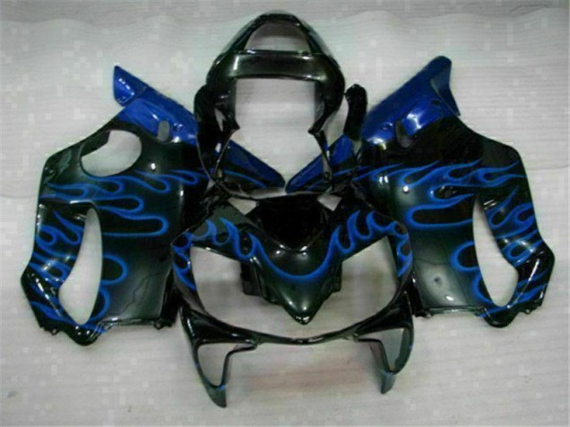 Carenagem Moto CBR 600 F4i 01-03 - Azul Chamas Carenagem Moto CBR 600 F4i 01-03 - Azul Chamas