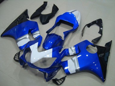 Carenagem Moto CBR 600 F4i 01-03 - Branco Azul Preto