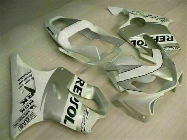 Carenagem Moto CBR 600 F4i 01-03 - Branco Prata Carenagem Moto CBR 600 F4i 01-03 - Branco Prata
