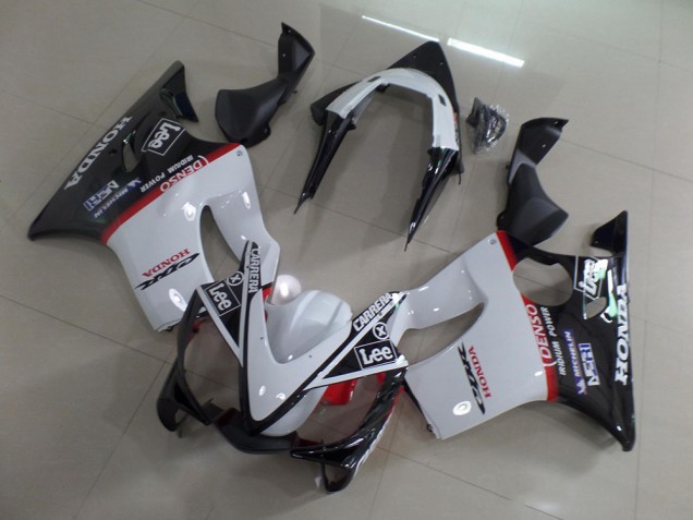 Carenagem Moto CBR 600 F4i 01-03 - Branco Preto Carrera Lee Carenagem Moto CBR 600 F4i 01-03 - Branco Preto Carrera Lee