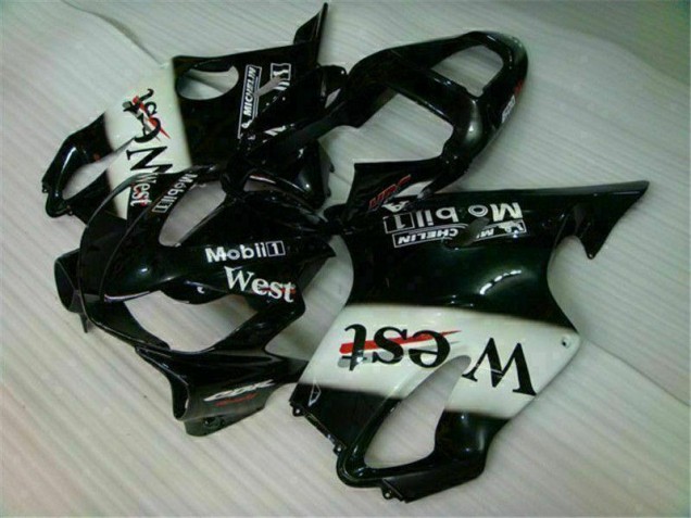 Carenagem Moto CBR 600 F4i 01-03 - Branco Preto West Carenagem Moto CBR 600 F4i 01-03 - Branco Preto West