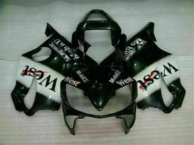 Carenagem Moto CBR 600 F4i 01-03 - Branco Preto West Carenagem Moto CBR 600 F4i 01-03 - Branco Preto West