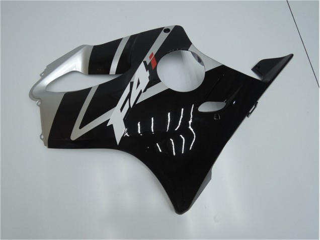 Carenagem Moto CBR 600 F4i 01-03 - Prata Preto Carenagem Moto CBR 600 F4i 01-03 - Prata Preto