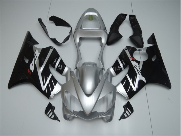 Carenagem Moto CBR 600 F4i 01-03 - Prata Preto Carenagem Moto CBR 600 F4i 01-03 - Prata Preto