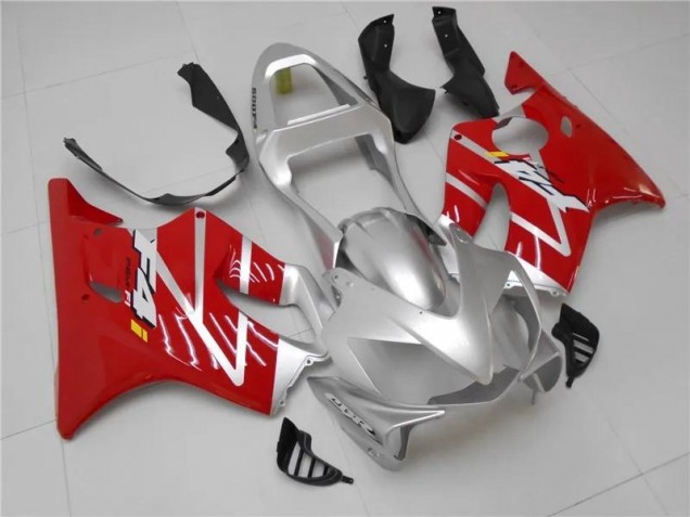 Carenagem Moto CBR 600 F4i 01-03 - Prata Vermelho Carenagem Moto CBR 600 F4i 01-03 - Prata Vermelho