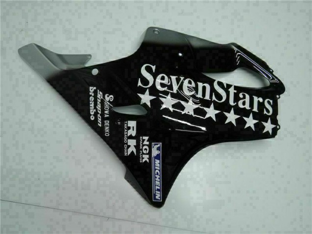 Carenagem Moto CBR 600 F4i 01-03 - Preto Branco SevenStarss Carenagem Moto CBR 600 F4i 01-03 - Preto Branco SevenStarss