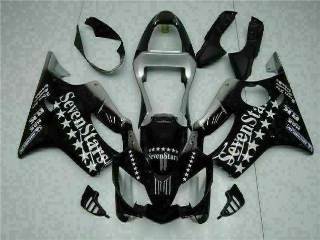 Carenagem Moto CBR 600 F4i 01-03 - Preto Branco SevenStarss Carenagem Moto CBR 600 F4i 01-03 - Preto Branco SevenStarss