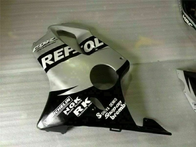 Carenagem Moto CBR 600 F4i 01-03 - Preto Prata Repsol
