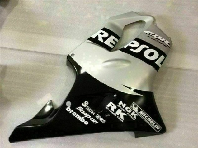 Carenagem Moto CBR 600 F4i 01-03 - Preto Prata Repsol