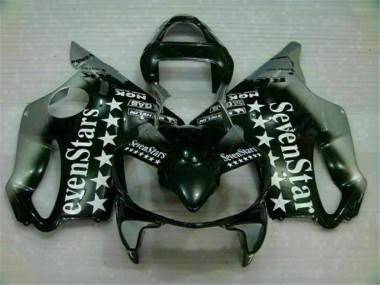 Carenagem Moto CBR 600 F4i 01-03 - Preto Prata SevenStarss