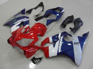 Carenagem Moto CBR 600 F4i 01-03 - Vermelho Azul Prata