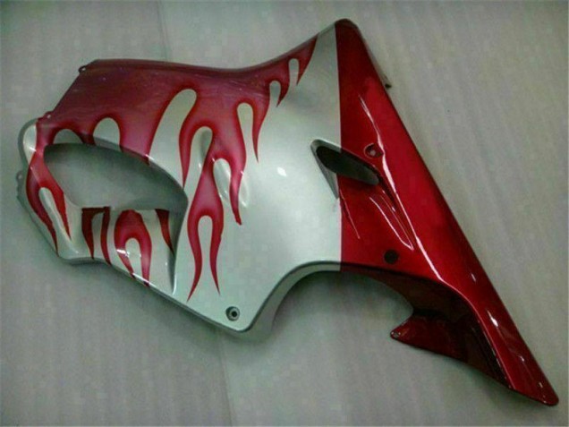 Carenagem Moto CBR 600 F4i 01-03 - Vermelho Chama Prata Carenagem Moto CBR 600 F4i 01-03 - Vermelho Chama Prata