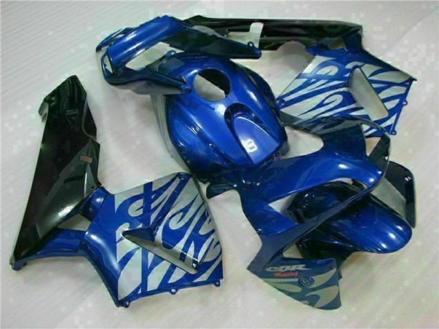 Carenagem Moto CBR 600RR 03-04 - Azul & Prata Chama Carenagem Moto CBR 600RR 03-04 - Azul & Prata Chama