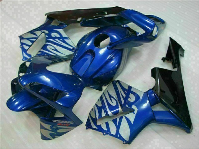 Carenagem Moto CBR 600RR 03-04 - Azul & Prata Chama Carenagem Moto CBR 600RR 03-04 - Azul & Prata Chama