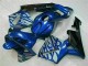 Carenagem Moto CBR 600RR 03-04 - Azul & Prata Chama Carenagem Moto CBR 600RR 03-04 - Azul & Prata Chama