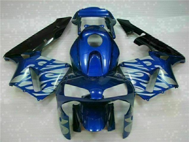 Carenagem Moto CBR 600RR 03-04 - Azul & Prata Chama Carenagem Moto CBR 600RR 03-04 - Azul & Prata Chama