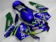 Carenagem Moto CBR 600RR 03-04 - Azul Verde Movistar Castrol Carenagem Moto CBR 600RR 03-04 - Azul Verde Movistar Castrol