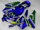 Carenagem Moto CBR 600RR 03-04 - Azul Verde Movistar Castrol Carenagem Moto CBR 600RR 03-04 - Azul Verde Movistar Castrol