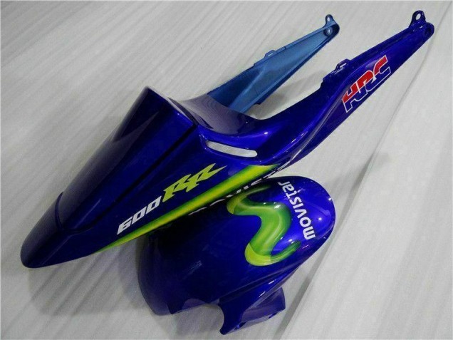 Carenagem Moto CBR 600RR 03-04 - Azul Verde Movistar Castrol Carenagem Moto CBR 600RR 03-04 - Azul Verde Movistar Castrol