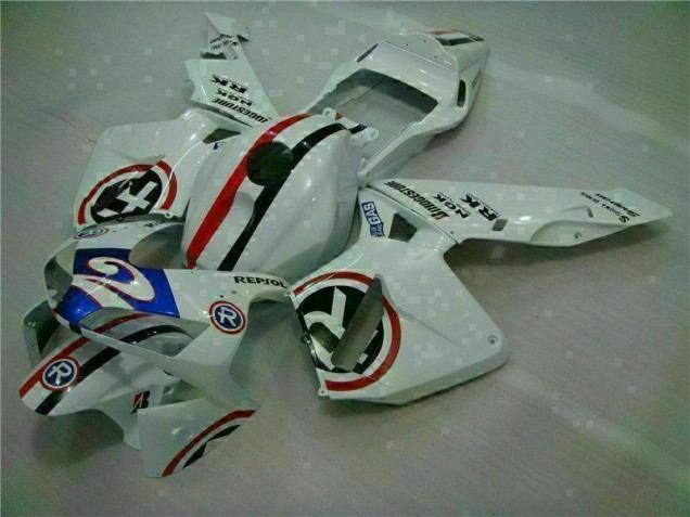 Carenagem Moto CBR 600RR 03-04 - Branco Azul R 2