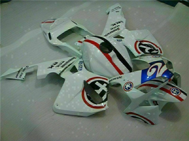 Carenagem Moto CBR 600RR 03-04 - Branco Azul R 2