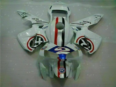 Carenagem Moto CBR 600RR 03-04 - Branco Azul R 2
