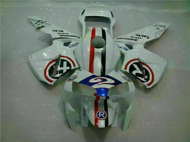 Carenagem Moto CBR 600RR 03-04 - Branco Azul R 2
