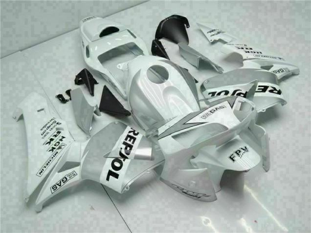 Carenagem Moto CBR 600RR 03-04 - Branco Prata Repsol