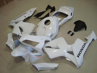 Carenagem Moto CBR 600RR 03-04 - Branco Preto Decalque