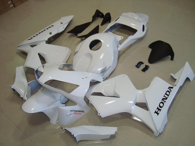 Carenagem Moto CBR 600RR 03-04 - Branco Preto Decalque