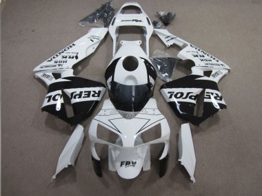 Carenagem Moto CBR 600RR 03-04 - Branco Preto Repsol