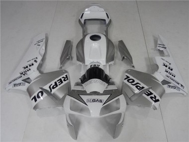 Carenagem Moto CBR 600RR 03-04 - Prata Branco Preto Repsol