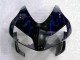 Carenagem Moto CBR 600RR 03-04 - Preto & Azul Chama
