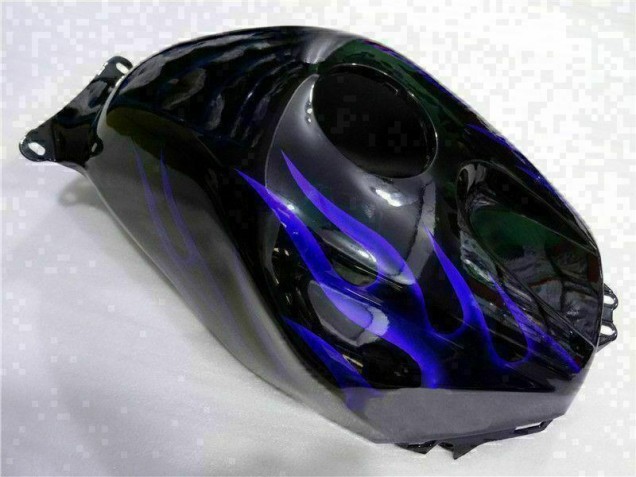 Carenagem Moto CBR 600RR 03-04 - Preto & Azul Chama
