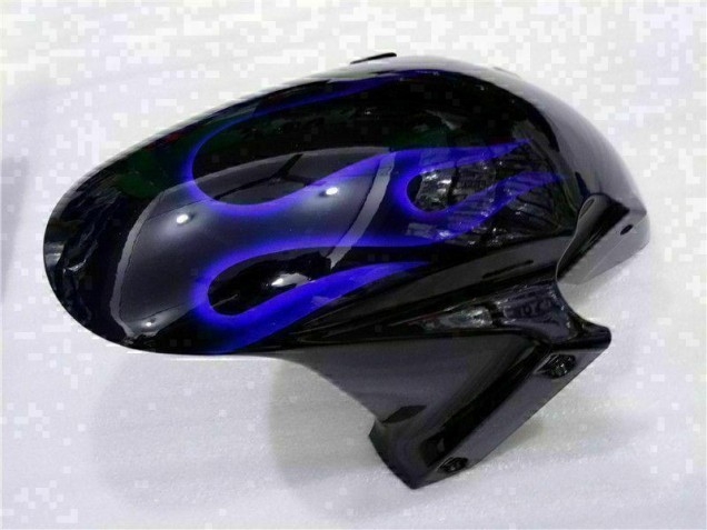Carenagem Moto CBR 600RR 03-04 - Preto & Azul Chama