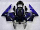 Carenagem Moto CBR 600RR 03-04 - Preto & Azul Chama