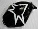 Carenagem Moto CBR 600RR 03-04 - Preto Branco 11