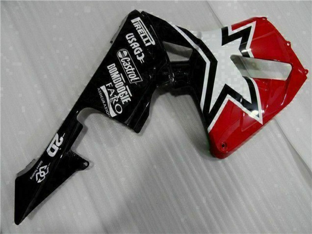 Carenagem Moto CBR 600RR 03-04 - Preto Branco 11