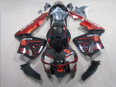 Carenagem Moto CBR 600RR 03-04 - Preto Vermelho RACARDI