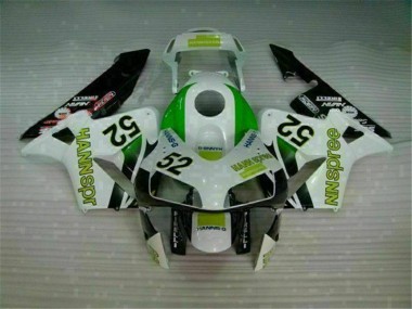 Carenagem Moto CBR 600RR 03-04 - Verde Branco Preto