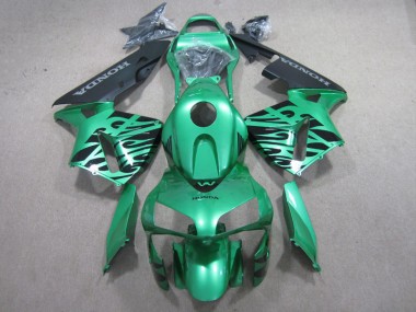Carenagem Moto CBR 600RR 03-04 - Verde Preto