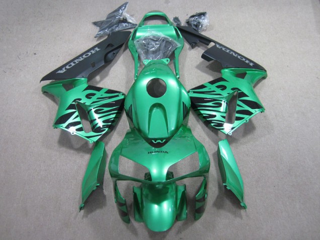 Carenagem Moto CBR 600RR 03-04 - Verde Preto