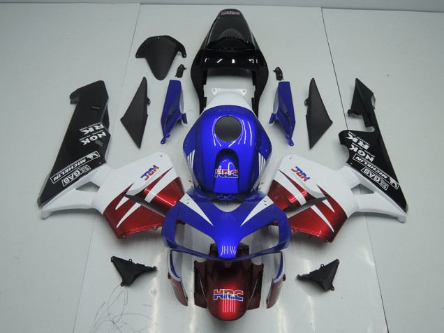 Carenagem Moto CBR 600RR 03-04 - Vermelho Escuro Azul