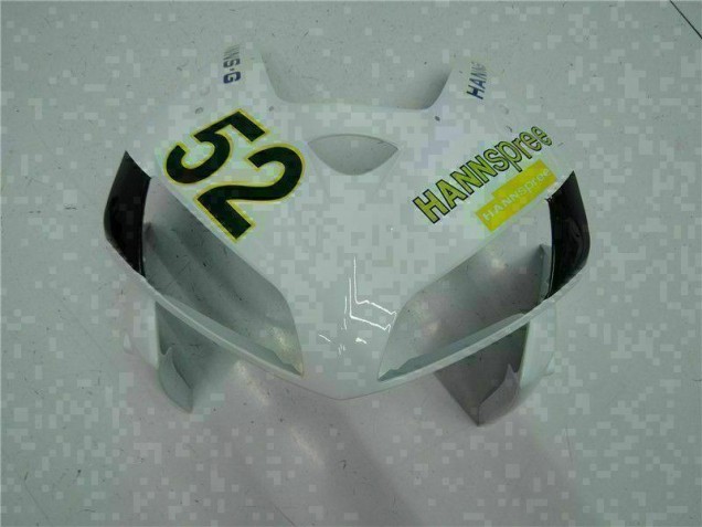 Carenagem Moto CBR 600RR 05-06 - Branco Amarelo Verde 52 Carenagem Moto CBR 600RR 05-06 - Branco Amarelo Verde 52