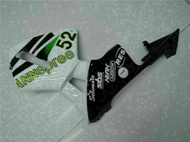 Carenagem Moto CBR 600RR 05-06 - Branco Amarelo Verde 52 Carenagem Moto CBR 600RR 05-06 - Branco Amarelo Verde 52