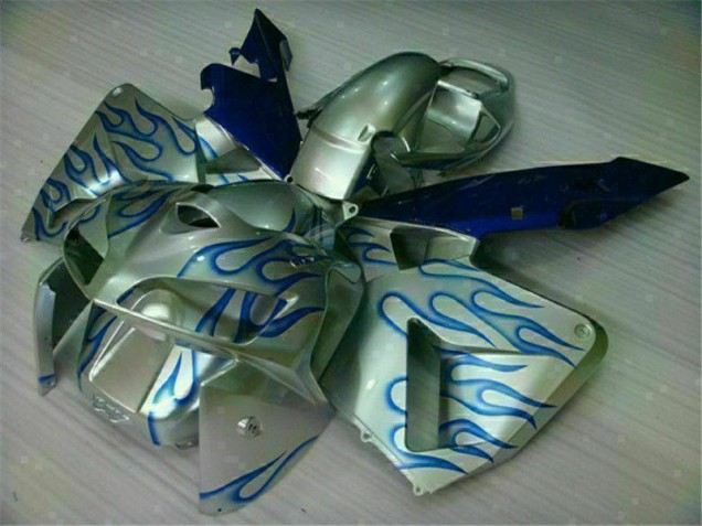 Carenagem Moto CBR 600RR 05-06 - Branco Azul Chama Carenagem Moto CBR 600RR 05-06 - Branco Azul Chama