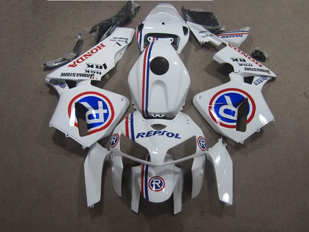 Carenagem Moto CBR 600RR 05-06 - Branco Azul Repsol